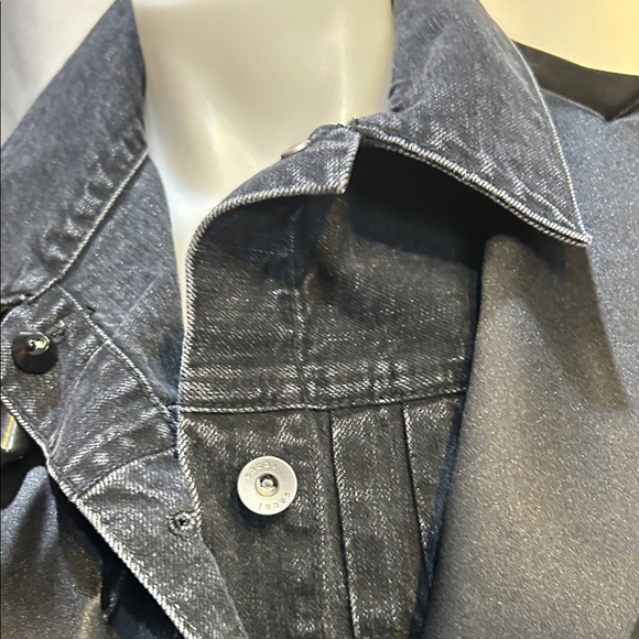 Sacai Black and Gray Cropped Blazer - Picture 6 of 10